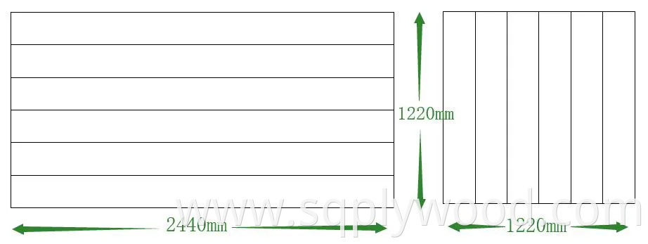 Melamine Grooved MDF Slot/Slatwall MDF for Display Furniture